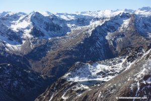 Stubaier Skitouren-WochenendeBlick vom Pfaffengrat zur Hildesheimer Hütte